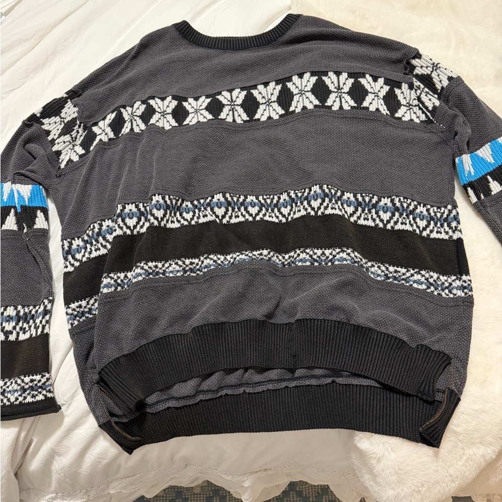 free people snowflake waffle long sleevr